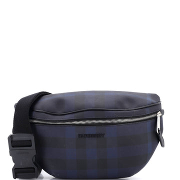 Cason Bum Bag Check E-Canvas Medium