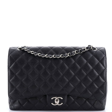 Classic Double Flap Bag Quilted Caviar Jumbo