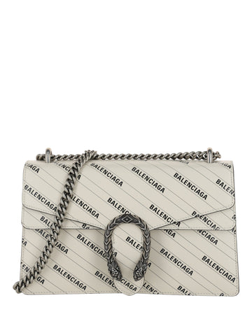 Gucci Womens  X Balenciaga Logo Print Dionysus Shoulder Bag