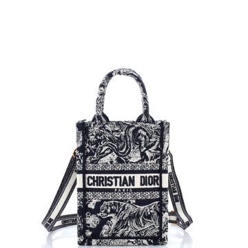 Book Tote Phone Bag Embroidered Canvas Mini