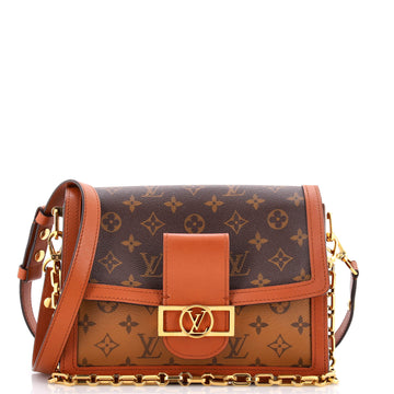 Dauphine Shoulder Bag Reverse Monogram Canvas MM