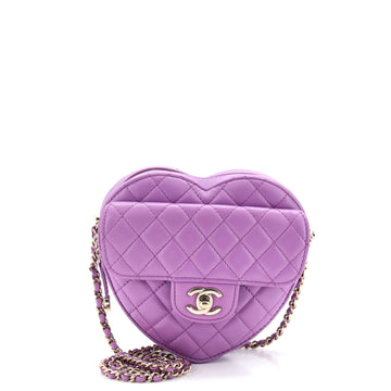 CC in Love Heart Bag Quilted Lambskin
