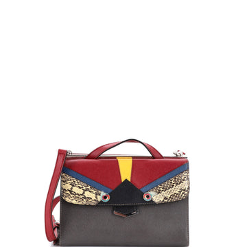 Demi Jour Monster Satchel Embellished Leather with Python