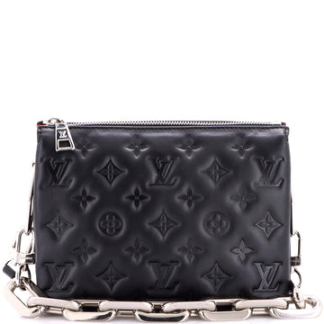 Coussin Bag Monogram Embossed Lambskin BB
