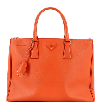 Double Zip Lux Tote Saffiano Leather Large