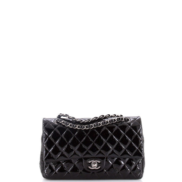 Classic Double Flap Bag Quilted Patent Medium