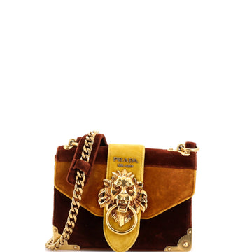 Animalier Cahier Crossbody Bag Velvet Small