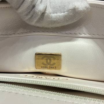 Coco Trip Flap Bag Quilted Shiny Leather Medium