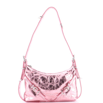 Voyou Shoulder Bag Metallic Leather Mini