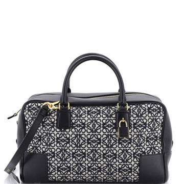 Amazona Bag Leather and Jacquard Canvas 28