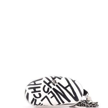 Coco Neige Zip Around Sunglasses Case with Chain Printed Leather