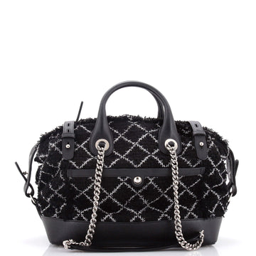 Crest Trip Bowling Bag Tweed and Caviar Medium