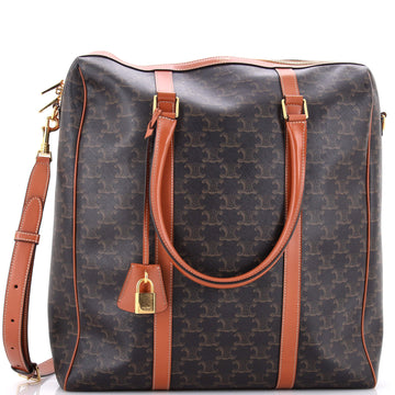Boston Bag Triomphe Coated Canvas Vertical