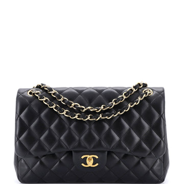Classic Double Flap Bag Quilted Lambskin Jumbo