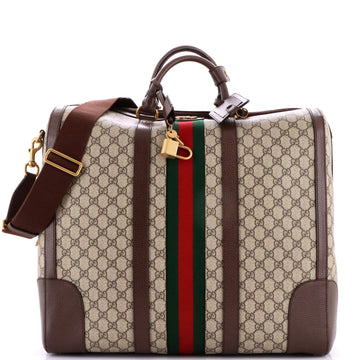 Savoy Web Convertible Duffle Bag GG Coated Canvas Tall