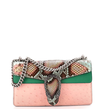 Dionysus Bag Python with Ostrich and Leather Small