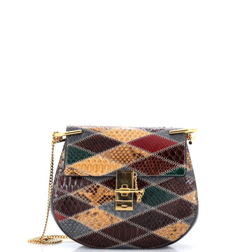 Drew Crossbody Bag Python Small
