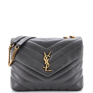 Loulou Shoulder Bag Matelasse Chevron Leather Small