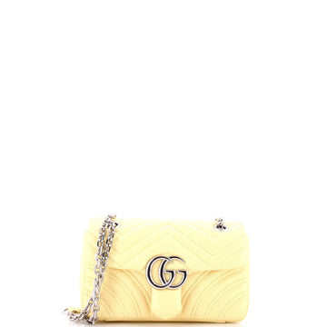GG Marmont Flap Bag Matelasse Leather Small