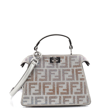 Peekaboo ISeeU Bag Zucca Crystal Embellished Suede Petite