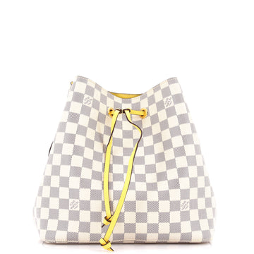 NeoNoe Handbag Damier with Leather MM