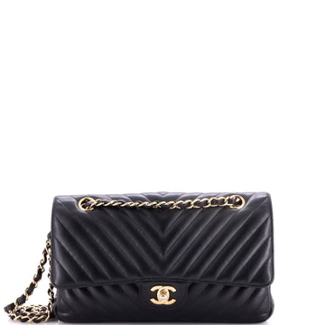 Classic Double Flap Bag Chevron Lambskin Medium