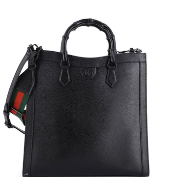 Diana NM Bamboo Handle Tote Leather Large