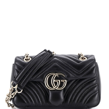 GG Marmont NM Flap Bag Matelasse Leather Small