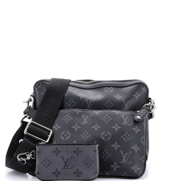 Trio Messenger Bag Reverse Monogram Eclipse Canvas