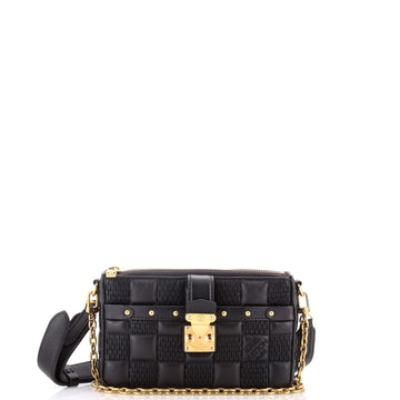 Pochette Troca Damier Quilted Lambskin MM