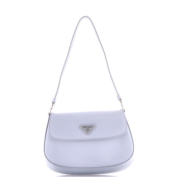 Cleo Flap Shoulder Bag Spazzolato Leather Small