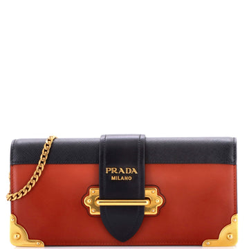 Cahier Chain Clutch City Calf and Saffiano
