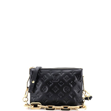Coussin Bag Monogram Embossed Lambskin BB