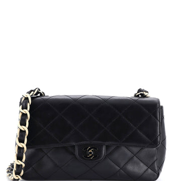 Vintage Resin Chain CC Flap Bag Quilted Lambskin Medium