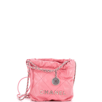 22 Chain Hobo Quilted Calfskin Mini