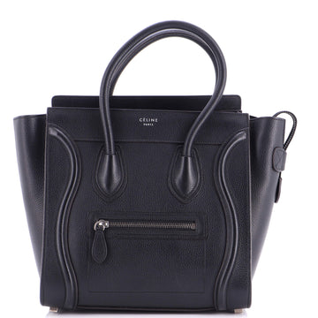 Luggage Bag Grainy Leather Micro