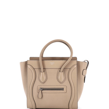 Luggage Bag Grainy Leather Micro