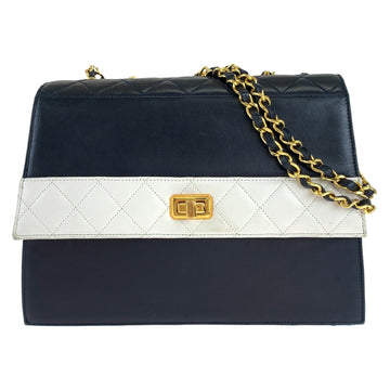 Top Quality Chanel Vintage 2.55 Leather Turnlock Shoulder Bag