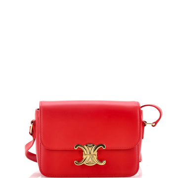 Triomphe Shoulder Bag Smooth Calfskin Teen