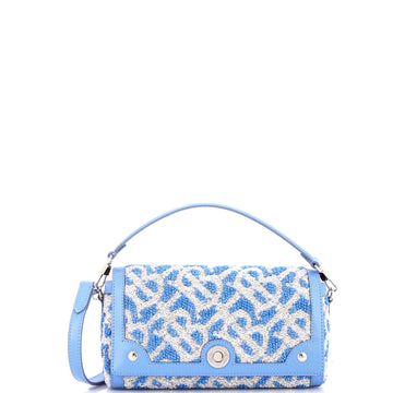 TB Note Top Handle Bag Sequin Embellished Fabric