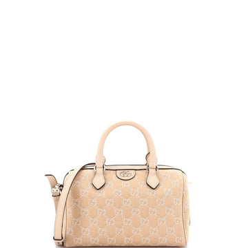 Ophidia Convertible Boston Bag GG Denim Small