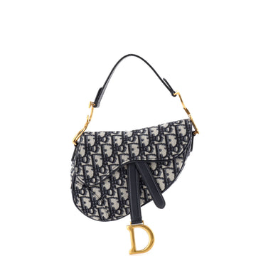 Saddle Handbag Oblique Canvas Mini
