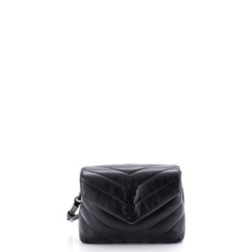 Loulou Shoulder Bag Matelasse Chevron Leather Toy
