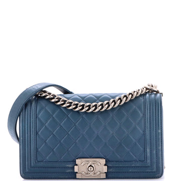 Boy Flap Bag Quilted Lambskin New Medium