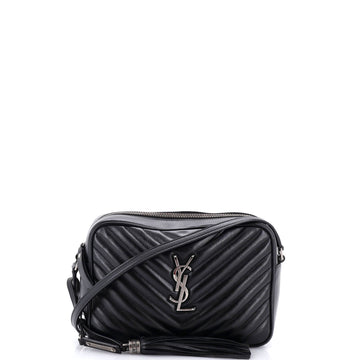 Lou Camera Bag Matelasse Chevron Leather Small