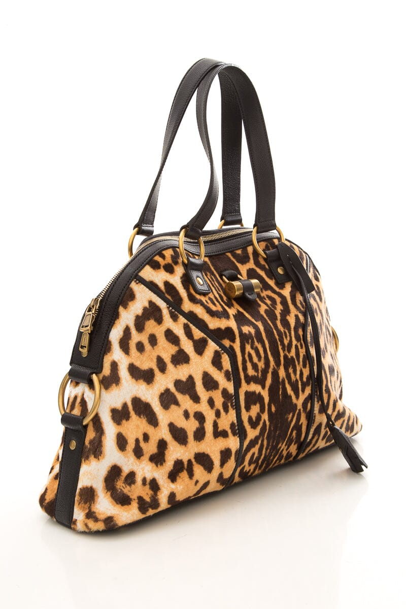 Yves Saint Laurent Cheetah Handle Bag