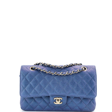 Classic Double Flap Bag Quilted Iridescent Caviar Medium