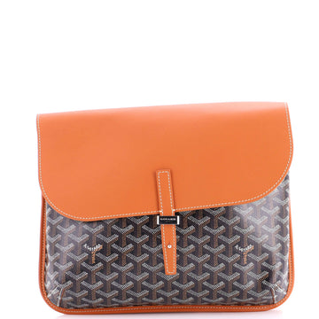 Coursier Messenger Bag Coated Canvas and Leather