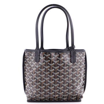 Anjou Reversible Tote Coated Canvas Mini