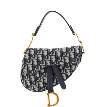 Saddle Handbag Oblique Canvas Mini